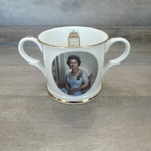 Queen Elizabeth 40th Anniversary Coronation Royal Crown Duchy Fine Bone China